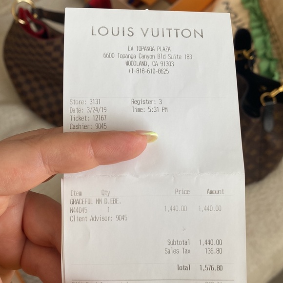 Louis Vuitton Graceful MM hobo100% authentic - Picture 16 of 16